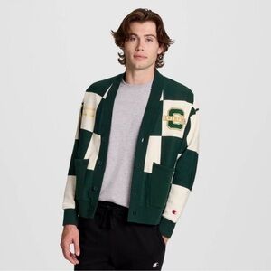 Champion Men's Varsity Check Cardigan Sweater
